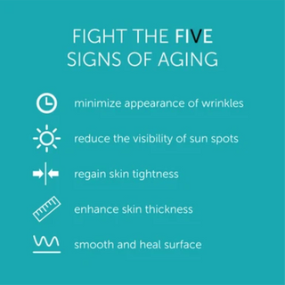FactorFive Anti-Aging Cream fights 5 signs of aging: wrinkles, sun spots, tightness, thickness, texture