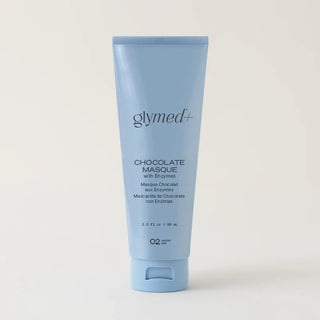 Glymed+ Chocolate Masque tube on a white background