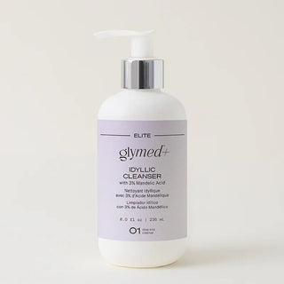 Glymed+ Idyllic Cleanser bottle on a white background