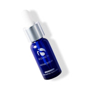 Blue iS Clinical Active Serum bottle with silver cap on a white background