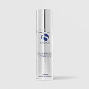 iS Clinical NeckPerfect Complex silver airless pump bottle with chrome cap, cosmeceuticals innovative skincare
