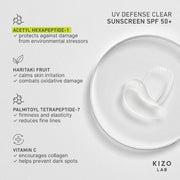 Kizo Lab UV Defense Clear Sunscreen SPF 50+ - Art of Skin Care