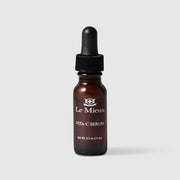 Le Mieux Vita-C Serum vitamin C facial serum travel size 0.5 oz 15 ml amber glass dropper bottle with black rubber bulb. Available at Art of Skin Care
