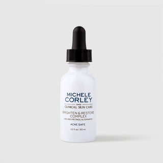 Michele Corley Brighten & Restore Complex – Acne-Safe Natural Retinol Alternative Serum for Dark Spots & Anti-Aging 1 oz | Art of Skin Care