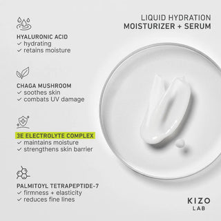 Kizo Lab Liquid Hydration Moisturizer + Serum info