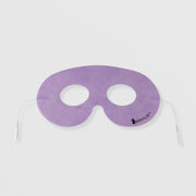 MyoLift conductive microcurrent eye mask in lavender purple with dual cutouts and snap connectors for under-eye and periorbital toning