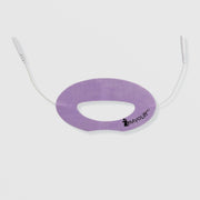 MyoLift conductive microcurrent lip mask in lavender purple with open center and dual snap connectors for perioral facial toning