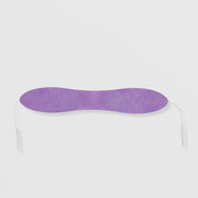 MyoLift conductive microcurrent facial mask strip in lavender purple with dual snap connectors for chin or neck treatment