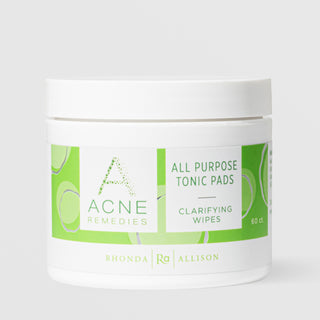 Rhonda Allison Acne Remedies All Purpose Tonic Pads clarifying wipes 60 count jar