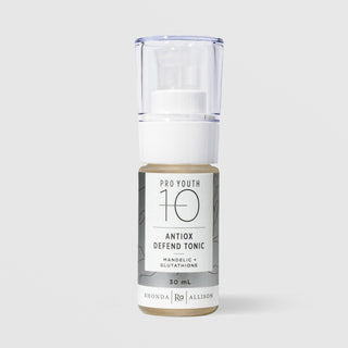 Rhonda Allison Pro Youth 10 Antiox Defend Tonic with mandelic and glutathione antioxidant facial toner 30mL pump bottle