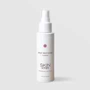 Skin Script Mint Refining Toner in a white spray pump bottle, 3.3 fl oz / 100 ml, on a light gray background