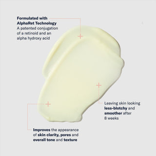 Art of Skin Care | skinbetter AlphaRet Clearing Serum lightweight pale green gel retinoid AHA improves clarity pores tone texture less blotchy 8 weeks