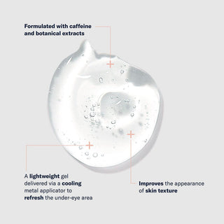 Art of Skin Care | skinbetter Instant Effect Gel EYE lightweight clear gel caffeine botanicals cooling metal applicator refreshes depuffs under-eye area