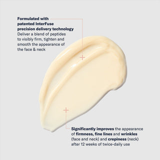 Art of Skin Care | skinbetter InterFuse FACE & NECK rich ivory peptide cream firms tightens smooths face neck reduces fine lines crepiness 12 weeks