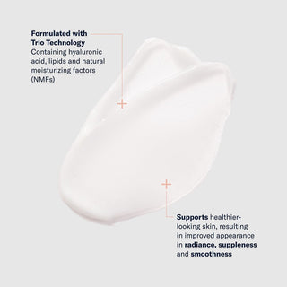 Art of Skin Care | skinbetter Trio Rebalancing Moisture Treatment silky white cream with hyaluronic acid lipids NMFs boosts radiance and smoothness