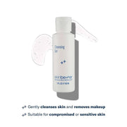 skinbetter science Cleansing Gel 60mL white bottle with clear gel swatch, gently cleanses and removes makeup suitable for sensitive and compromised skin